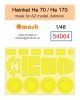 Omask 54064 Heinkel He 70 / He 170 mask (for AZ model, Admiral) 1/48